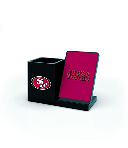 SOAR NFL Wireless Charger and Desktop Organizer, San Francisco 49ers