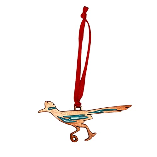 Roadrunner Christmas Mini Ornament Bronze Charm New Mexico Souvenir Southwest Gift