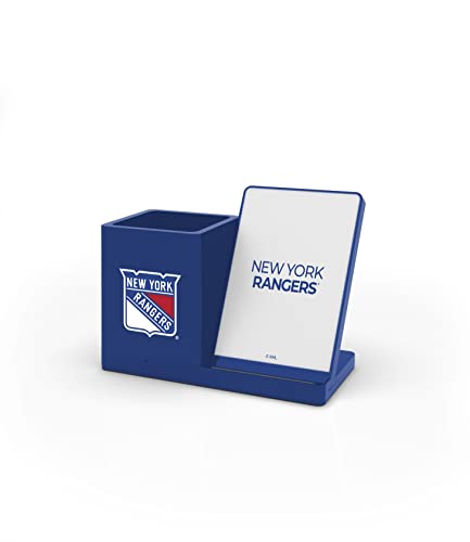 SOAR NHL Wireless Charger and Desktop Organizer, New York Rangers