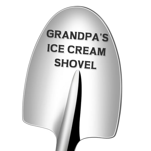 Grandpa Gifts, Christmas Gifts for Grandpa Stocking Stuffers, Birthday Gifts for Grandpa from Grandkids - Funny Grandpa Gifts Grandpa's Ice Cream Shovel