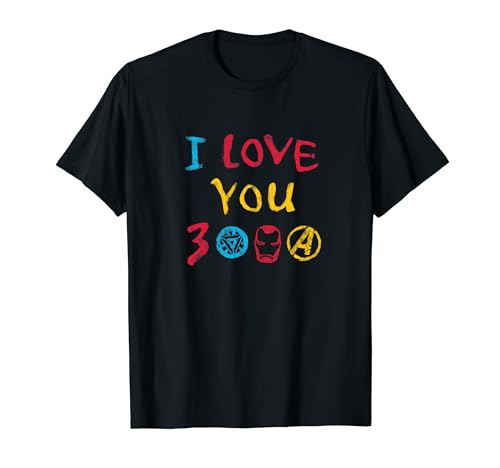 Marvel Avengers: Endgame I Love You 3000 Drawing T-Shirt