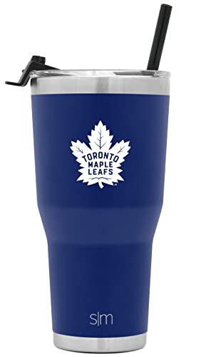 Simple Modern Officially Licensed NHL Toronto Maple Leafs 30oz Cruiser Tumbler Insulated Travel Mug Cup with Flip Lid and Straw