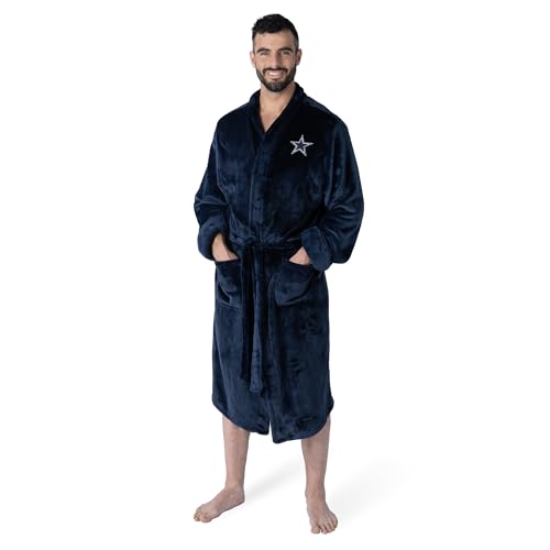 Northwest NFL Dallas Cowboys Unisex-Adult Silk Touch Bath Robe, Large/X-Large, Team Colors