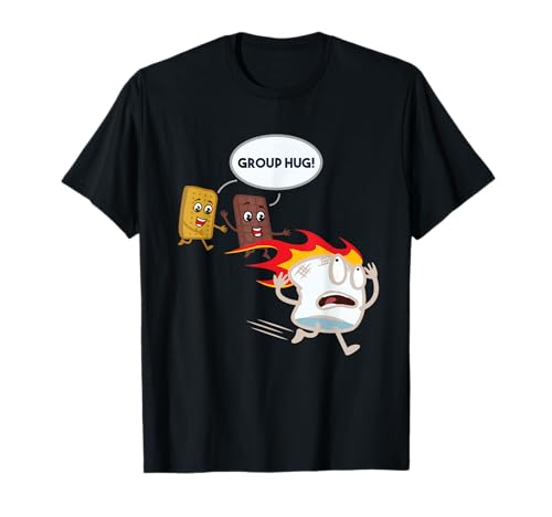 Funny For Men Smores Camping Roasting Outdoor Women T-Shirt