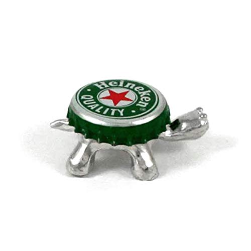 Recycled Bottle Cap Turtle -Magnetic - Change the Cap - Gift Boxed with Story Card- Handcrafted Pewter Made in USA (Shipped by Amazon Prime)