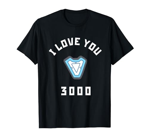 Marvel Avengers Endgame Iron Man I Love You 3000 Arc Reactor T-Shirt