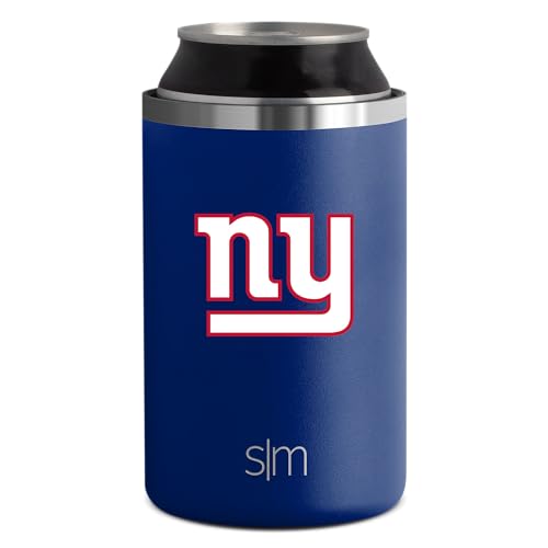 Simple Modern Officially Licensed NFL New York Giants Gifts for Men, Women, Dads, Fathers Day | Insulated Ranger Can Cooler for Standard 12oz Cans - Beer, Seltzer, and Soda