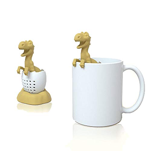 Tea Infuser,Dinosaur & eggshell Filter Diffuser Loose Tea Silicone Strainer for Different Mugs and Leaves