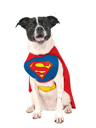 Rubie's unisex adult DC Comics Classic Superman Pet Costume Party Supplies, Multicolor, M Neck 14.5 Girth 20 Back 15 US