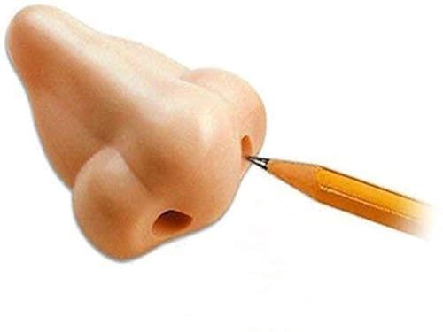 Funny Nose Pencil Sharpener - Great Gag Gift and Stocking Stuffer (1 Pk)