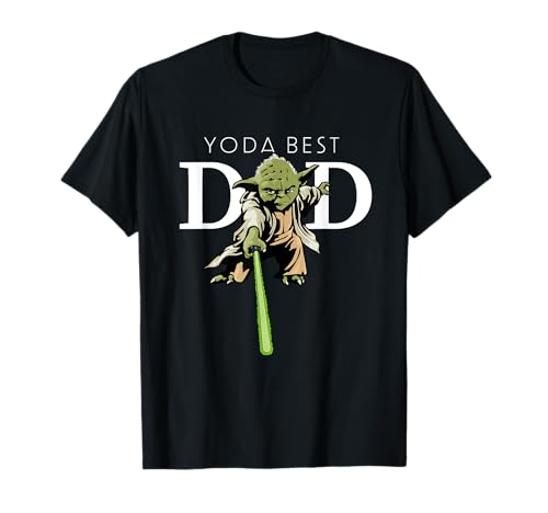 Star Wars Yoda Lightsaber Best Dad Father's Day T-Shirt