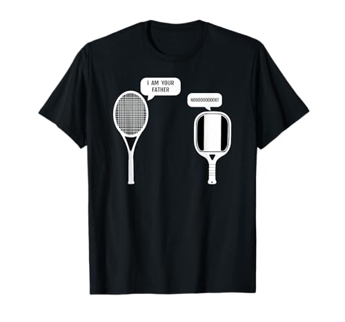 I Am Your Father Funny Pickleball Tennis Racket T-Shirt