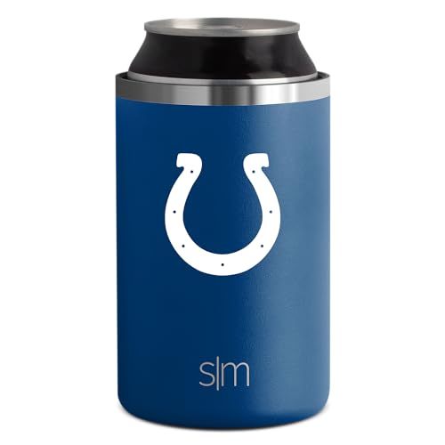 Simple Modern Officially Licensed NFL Indianapolis Colts Gifts for Men, Women, Dads, Fathers Day | Insulated Ranger Can Cooler for Standard 12oz Cans - Beer, Seltzer, and Soda