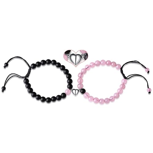 XIANNVXI Couples Bracelets Matching Bracelets His and Her Matching Couple Long Distance Relationship Gifts for Boyfriends Girlfriends Pulseras Para Parejas de Novios