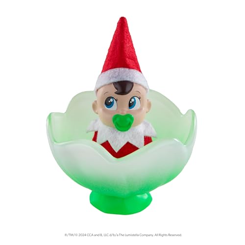 The Elf on the Shelf Frost Pips Mini Blooms Elf Baby Boy with Blue Eyes - Includes Frost Flower Cradle - for Ages 3 Years and Above