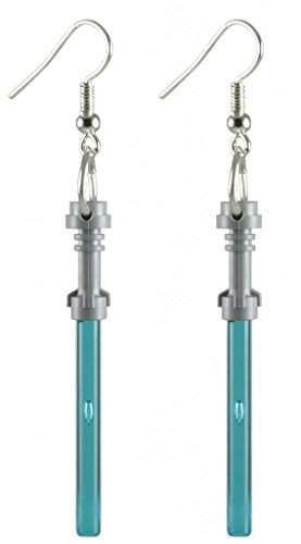 LEGO Lightsaber Earrings Blue Jewelry