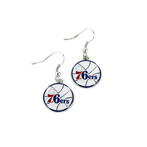 Aminco NBA Philadelphia 76ers Logo Dangler Earrings