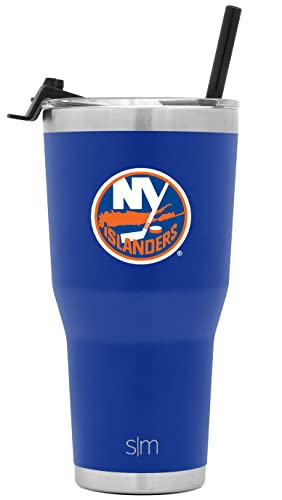 Simple Modern Officially Licensed NHL New York Islanders 30oz Cruiser Tumbler Insulated Travel Mug Cup with Flip Lid and Straw