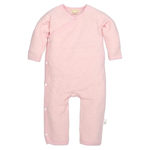 Burt's Bees Baby Girl Infant Jumpsuit - Soft, Cozy, and Breathable Fabric Newborn Essentials, Jumpsuits Made with 100% Organic Cotton for Infant Girls