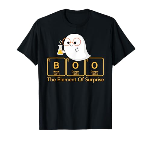 Chemistry Boo The Element Of Surprise Cute Chemist Halloween T-Shirt