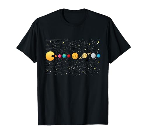 Funny Solar System - Astronauts Space Video Games T-Shirt