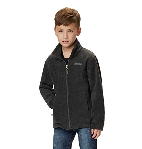 Columbia Youth Boys Steens Mt II Fleece, Charcoal Heather, X-Small