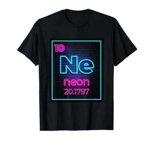 Ne Element Of The Chemistry Periodic Table For Scientists T-Shirt