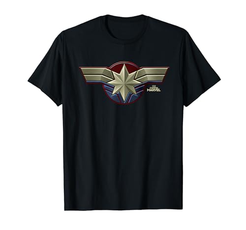 Marvel Captain Marvel Movie Chest Symbol Graphic T-Shirt T-Shirt