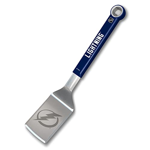 YouTheFan NHL Tampa Bay Lightning Stainless Steel BBQ Spatula with Bottle Opener