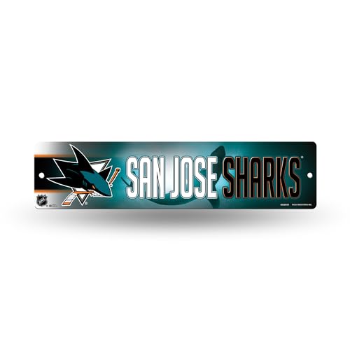 Rico Industries HSN9101 Plastic Street Sign , San Jose Sharks