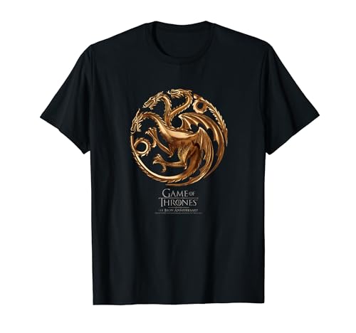 Game Of Thrones Iron Anniversary Dragon Logo T-Shirt