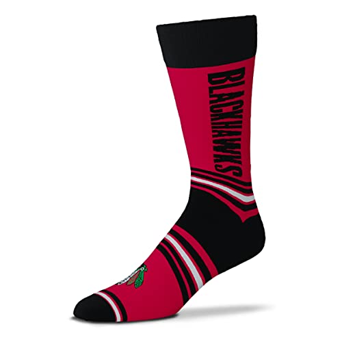 For Bare Feet NHL Chicago Blackhawks Unisex Go Team Dress Sock Team Color OSFM