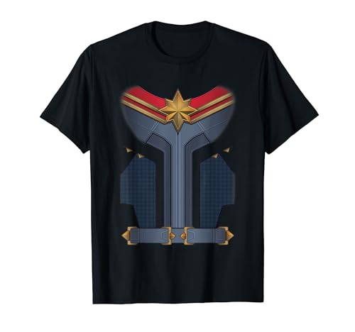 Marvel The Marvels Halloween Captain Marvel Hero Costume T-Shirt