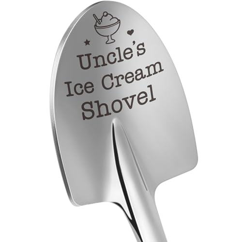 Uncle Gifts for Birthday Christmas Uncle Stocking Stuffers, from Niece Nephew, Unique Uncle's Ice Cream Shovel Spoon Scoop, Fathers Day for Uncle, Valentine's Day, Retirement