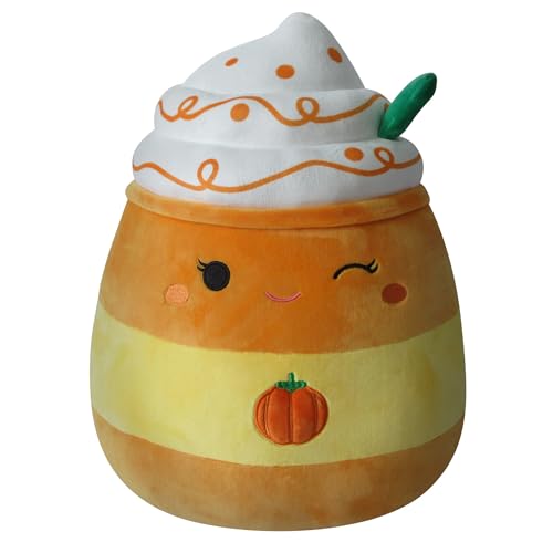 Squishmallows Original 14-Inch Delindy Orange Pumpkin Spice Latte - Large Ultrasoft Official Jazwares Plush