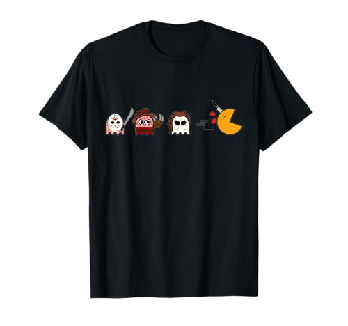 Funny Ghosts Parody Halloween Gamer 80's Horror Movies T-Shirt