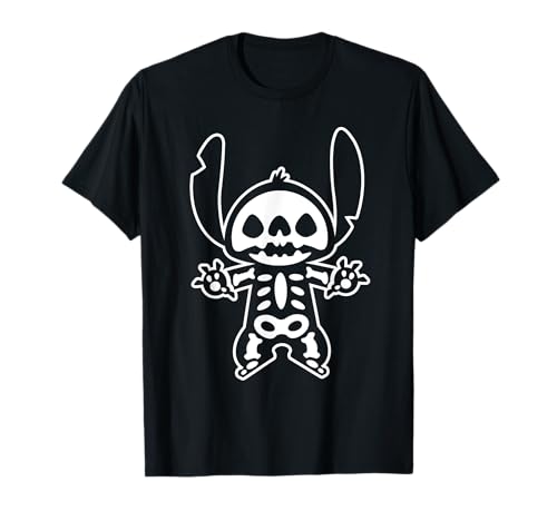 Disney Stitch Halloween Skeleton T-Shirt