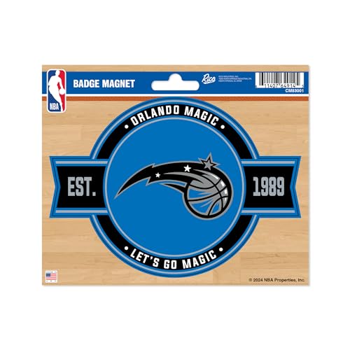 Rico Industries NBA Basketball Orlando Magic Standard Badge Magnet - for Car, Fridge