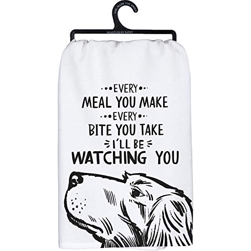 Primitives by Kathy Every Meal You Make Every Bite You Take I'll Be Watching You Decorative Kitchen Towel, 28' x 28'