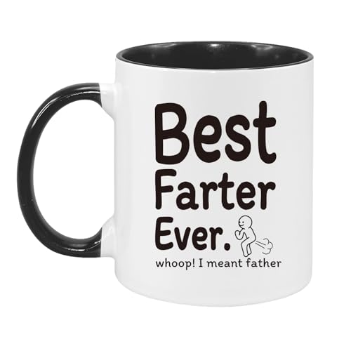 Silkwishes Best Dad Ever Mug-Funny Dad Gifts-Dad Birthday Gifts-Ceramic Best Dad Coffee Mug-Dad Christmas Gifts,Father's Day Gifts for Dad(White,11Oz)