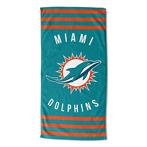 Northwest NFL Miami Dolphins Unisex-Adult Beach Towel, 30' x 60', Stripes