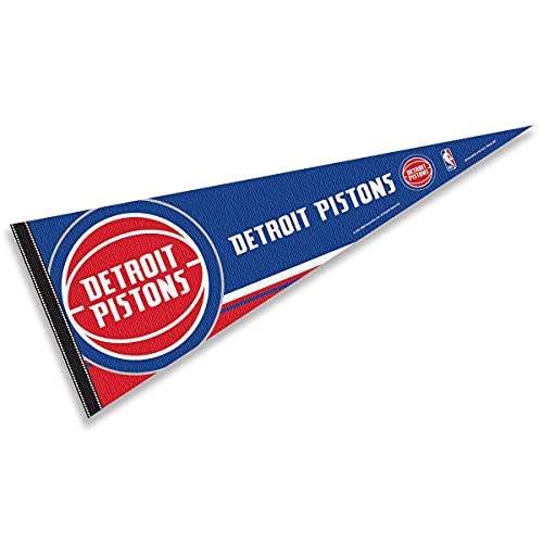 WinCraft Detroit Pistons Pennant Full Size 12 in X 30 in