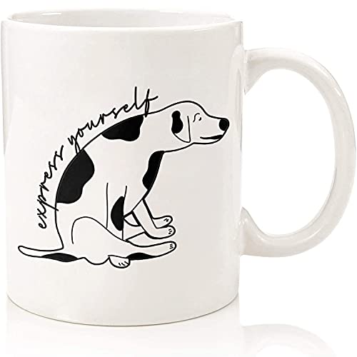 Veterinary Medicine Gift Appreciation Funny Vet Med Mug Express Yourself Dog Coffee Cup Vet Tech Gift For Men For Woman Vet Tech, Practitioner Animal Doctor Pet Lover Graduation White Coffee Mug 11 Oz