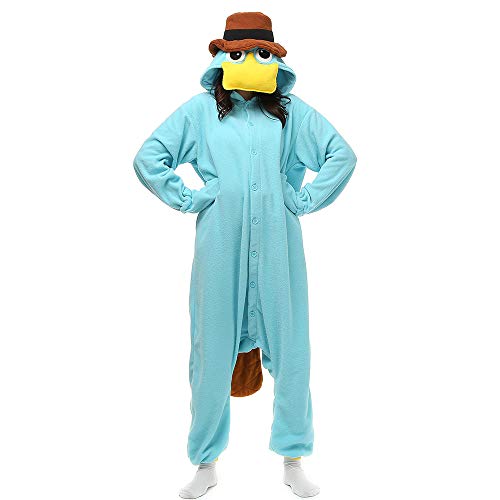 NAITOKE Adults Animal Onesie Halloween Costumes Cosplay Pajamas Sky Blue