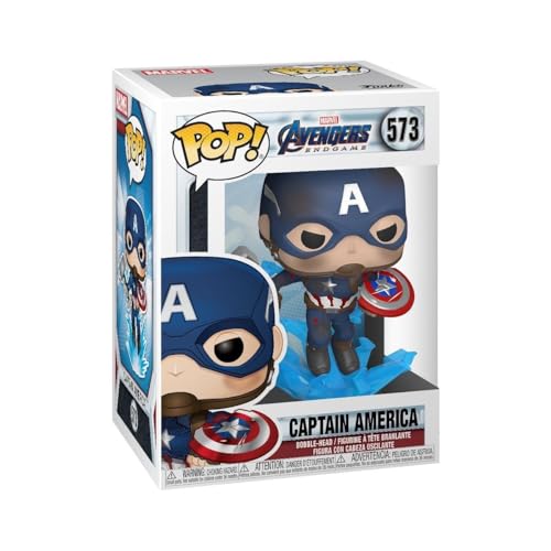 Funko Pop! Marvel: Avengers Endgame - Captain America with Broken Shield & Mjoinir