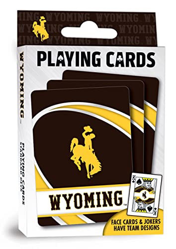 MasterPieces Family Games - NCAA Wyoming Cowboys Playing Cards - Officially Licensed Playing Card Deck for Adults, Kids, and Family, 2.5' x 3.5'