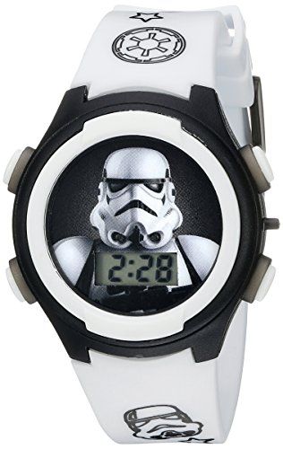 Star Wars Kids' STM3488 Digital Display Analog Quartz White Watch