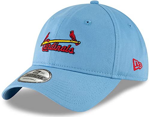 New Era MLB Core Classic 9TWENTY Adjustable Hat Cap One Size Fits All (St Louis Cardinals Blue)