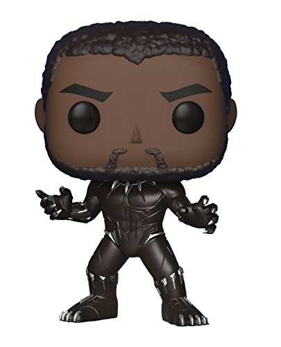 Funko POP! Marvel: Black Panther Movie - Black Panther (Styles May Vary) Collectible Figure Grey, 2.5 x 2.5 Inch