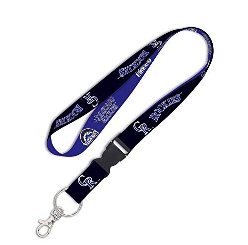 Wincraft MLB Colorado Rockies Lanyard with Detachable Buckle, 3/4'